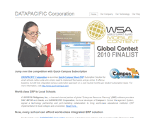 Tablet Screenshot of datapacificcorp.com
